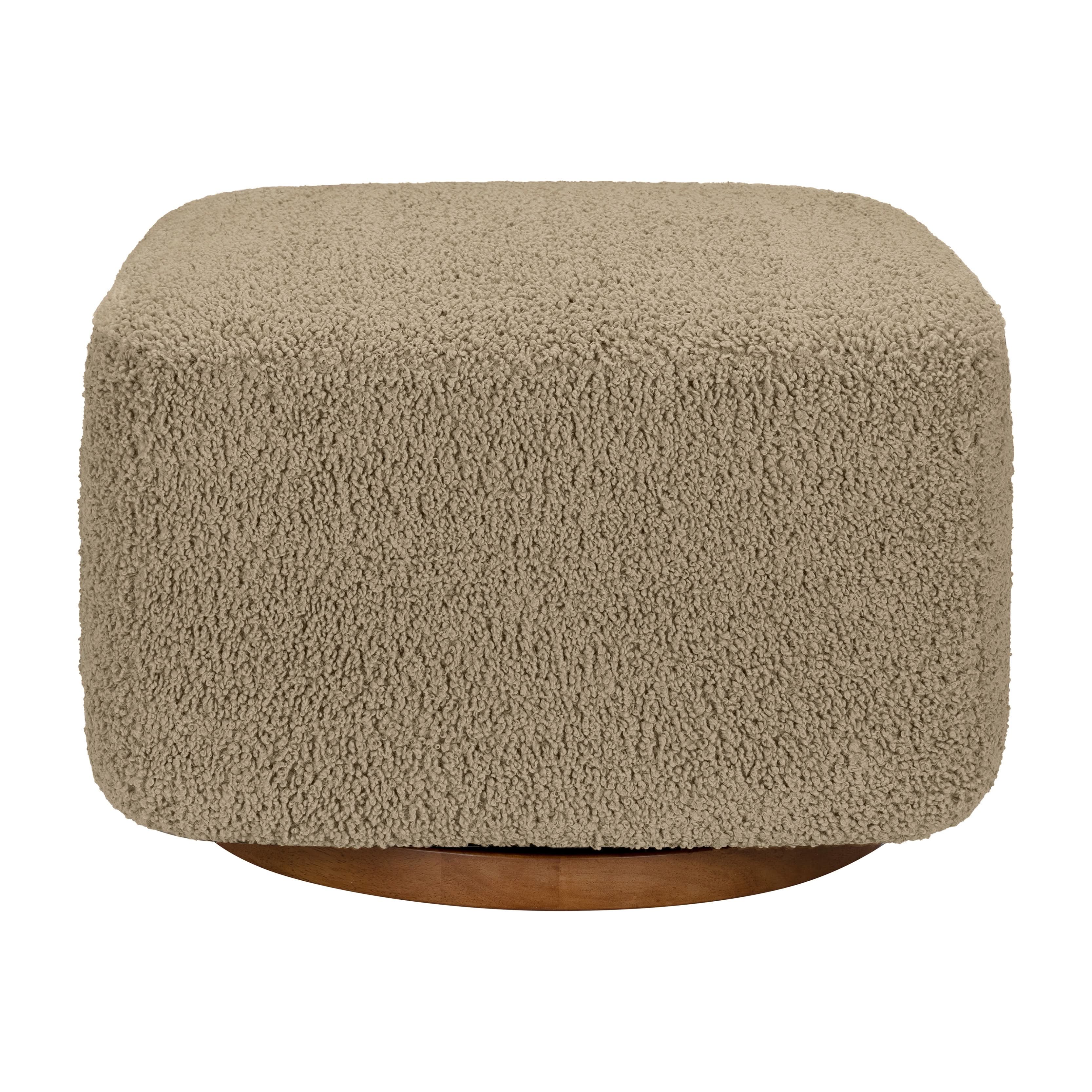 Babyletto Kiwi Gliding Ottoman in Teddy Loop