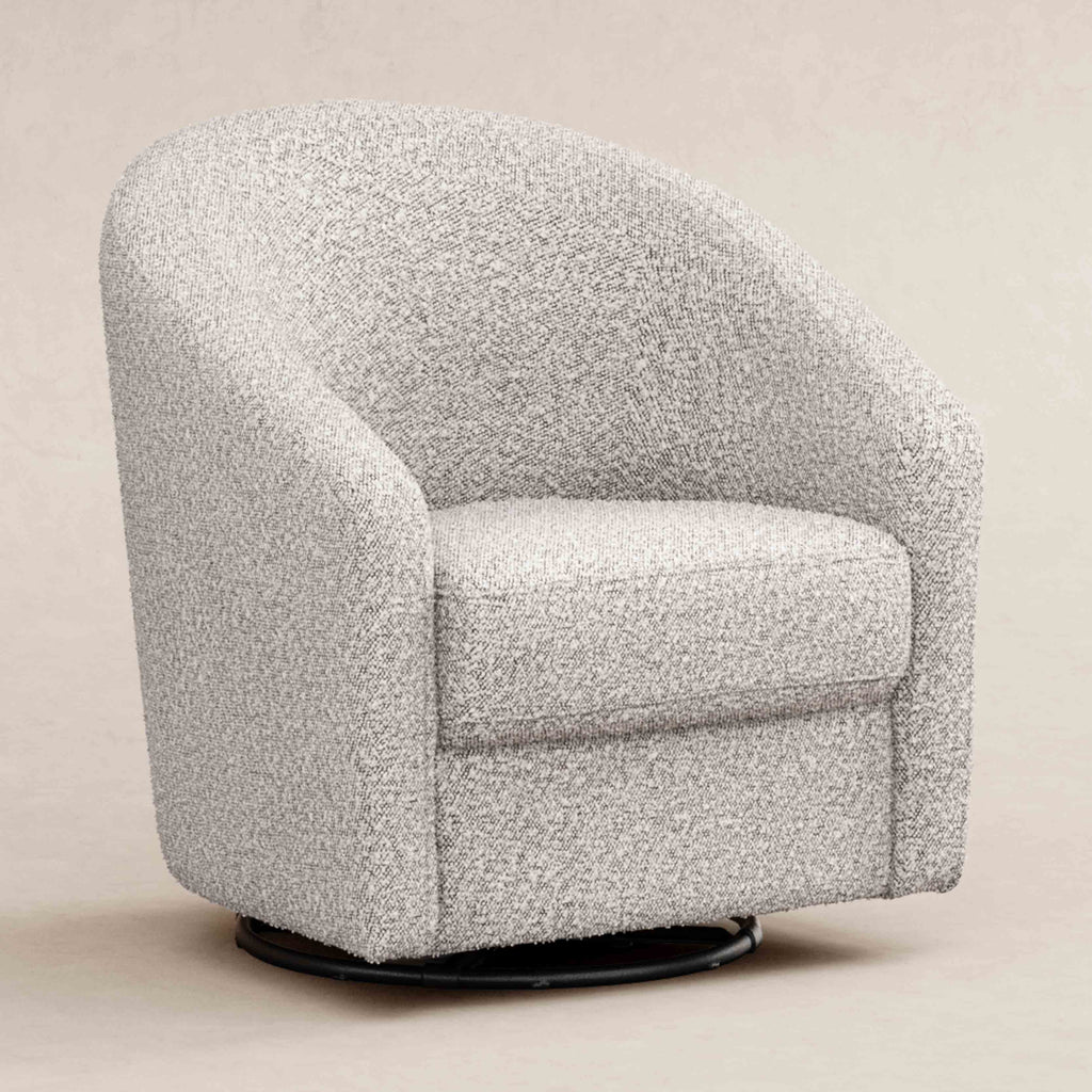 M5887BWB,Babyletto,Madison Swivel Glider in Black White Boucle