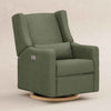 M11288OBLB,Babyletto,Kiwi Glider Recliner w/ Electronic Control and USB in Olive Boucle w/Light Wood Base
