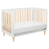 M9001WN,Babyletto,Lolly 3-in-1 Convertible Crib w/Toddler Bed Conversion Kit in White/Natural