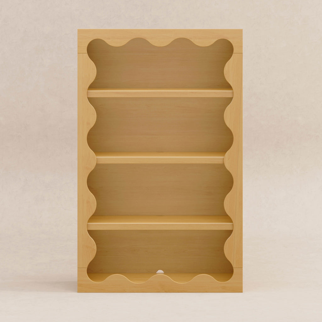 M31111HY,Babyletto Kids,Lido Wave Bookcase in Honey