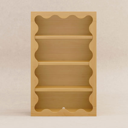 M31111HY,Babyletto Kids,Lido Wave Bookcase in Honey