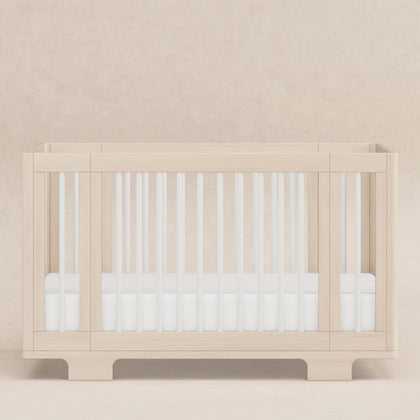 M23401NXW,Babyletto,Yuzu 8-in-1 Convertible Crib w/All-Stages Conversion in Washed Natural/White