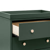 M9023FRGRNX,Babyletto,Lolly 3-Drawer Changer Dresser w/Removable Tray  Forest Green/Washed Natural