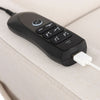 M11283PCMEW,Babyletto,Kiwi Deluxe Power Glider Recliner w/Heat&Massage in Performance Cream Eco-Weave