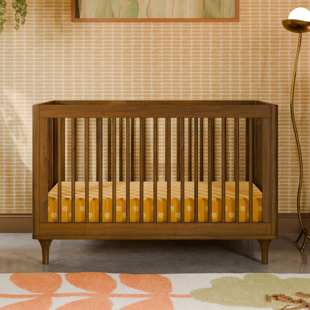 M9001NL,Babyletto,Lolly 3-in-1 Convertible Crib w/Toddler Bed Conversion in Natural Walnut