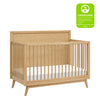 M15901HY,Babyletto,Palma Mid-Century 4-in-1 Convertible Crib w/ Toddler Bed Conversion in Honey