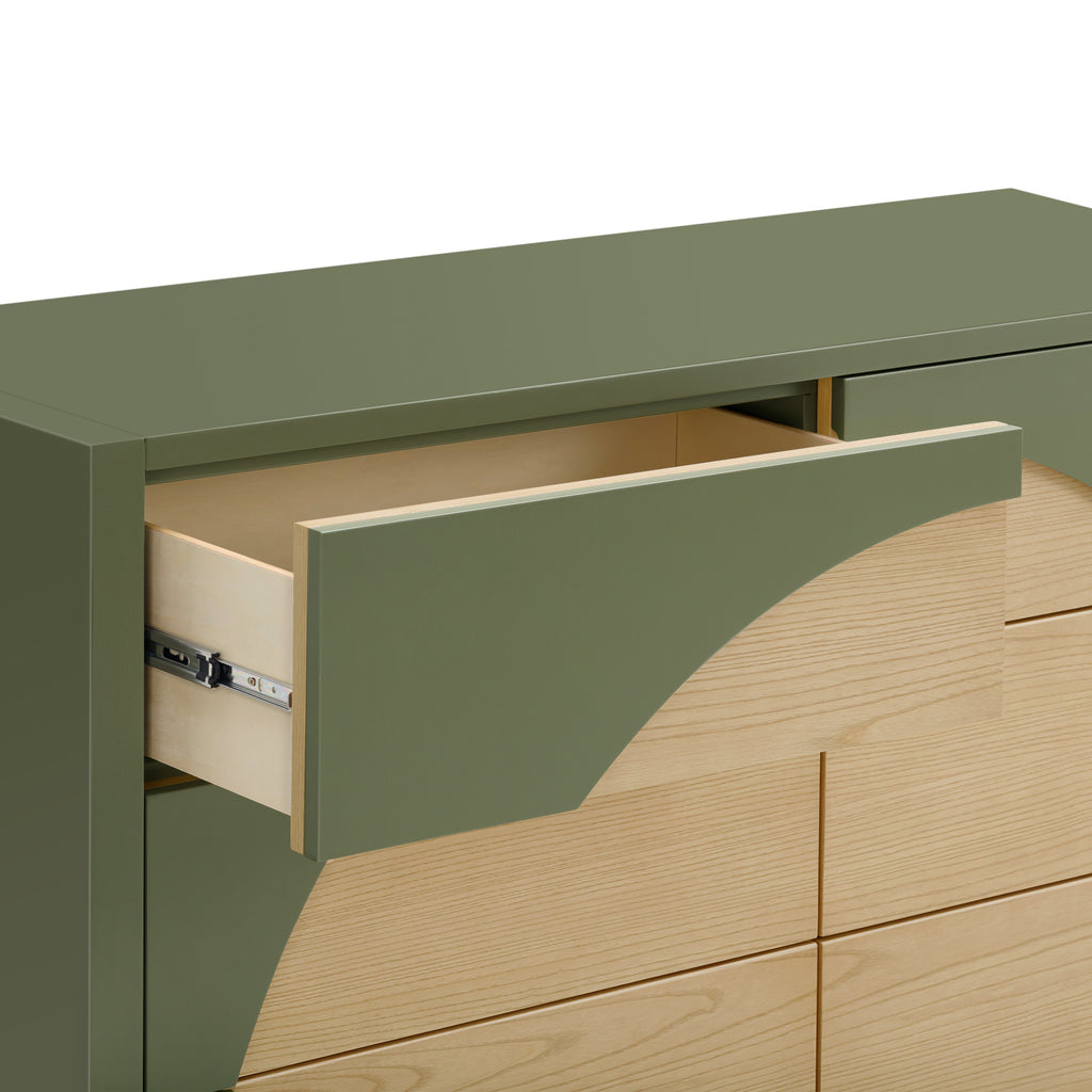 M30216OLSH,Babyletto,Moab 6-Drawer Assembled Dresser in Olive/Ash