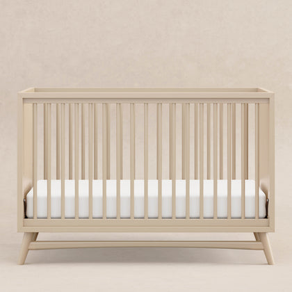 M15401TPE,Babyletto,Peggy Mid-Century 3-in-1 Convertible Crib w/Toddler Bed Conversion Kit in Taupe