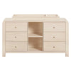 M18416NX,Babyletto Kids,TipToe 6-Drawer Assembled Dresser with Cubbies in Washed Natural