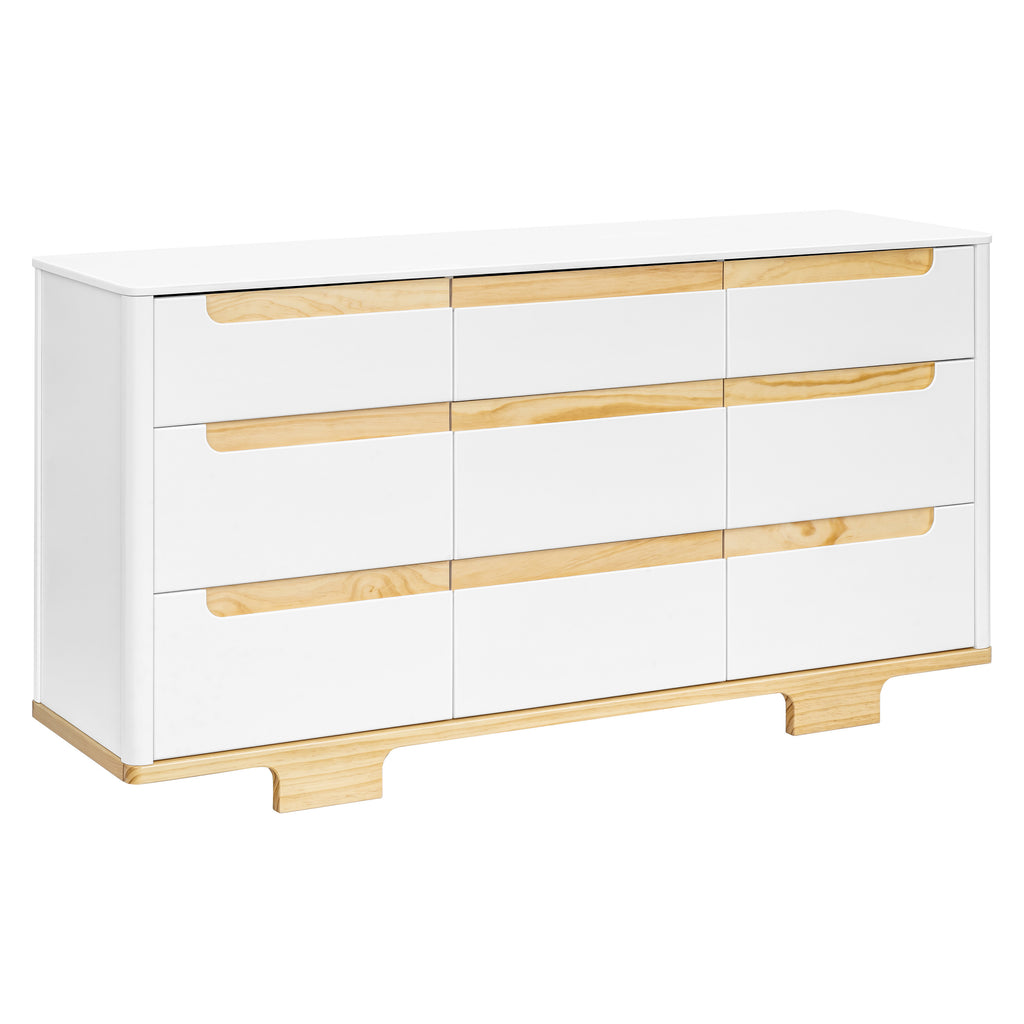 M23428WN,Babyletto,Yuzu 9-Drawer Dresser  Assembled in White/Natural