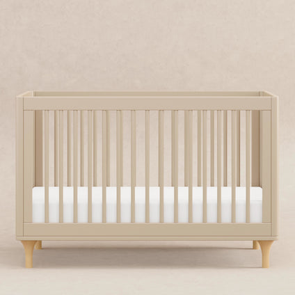 M9001TPEN,Babyletto,Lolly 3-in-1 Convertible Crib w/Toddler Bed Conversion Kit in Taupe/Natural