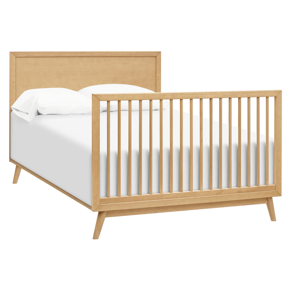 M15901HY,Babyletto,Palma Mid-Century 4-in-1 Convertible Crib w/ Toddler Bed Conversion in Honey