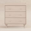 M9023NX,Babyletto,Lolly 3-Drawer Changer Dresser w/Removable Changing Tray in Washed Natural