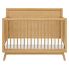 M15901HY,Babyletto,Palma Mid-Century 4-in-1 Convertible Crib w/ Toddler Bed Conversion in Honey