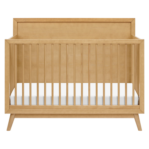 M15901HY,Babyletto,Palma Mid-Century 4-in-1 Convertible Crib w/ Toddler Bed Conversion in Honey