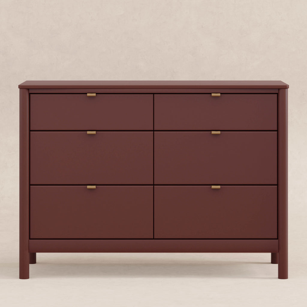 M25616CR,Babyletto,Bondi 6-Drawer Assembled Dresser in Crimson