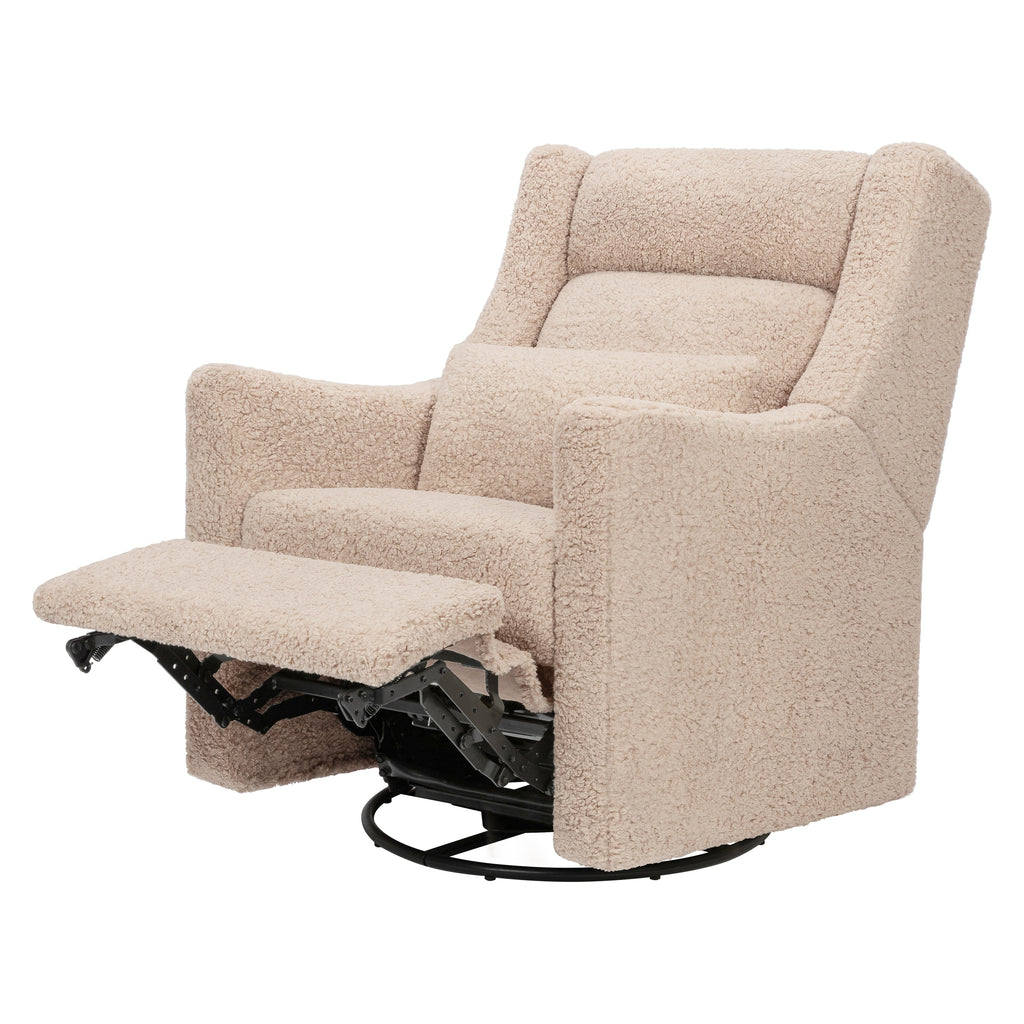 M11286CSG,Babyletto,Kiwi Plus Power Glider Recliner w/ Power Headrest in Chai Shearling