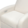 M23188WBLB,Babyletto,Nami Glider Recliner w/ Electronic Control and USB in Ivory Boucle w/Light Wood Base