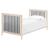 M12998NXB,Babyletto,Gelato 4-in-1 Convertible Mini Crib and Twin bed in Washed Natural/Black