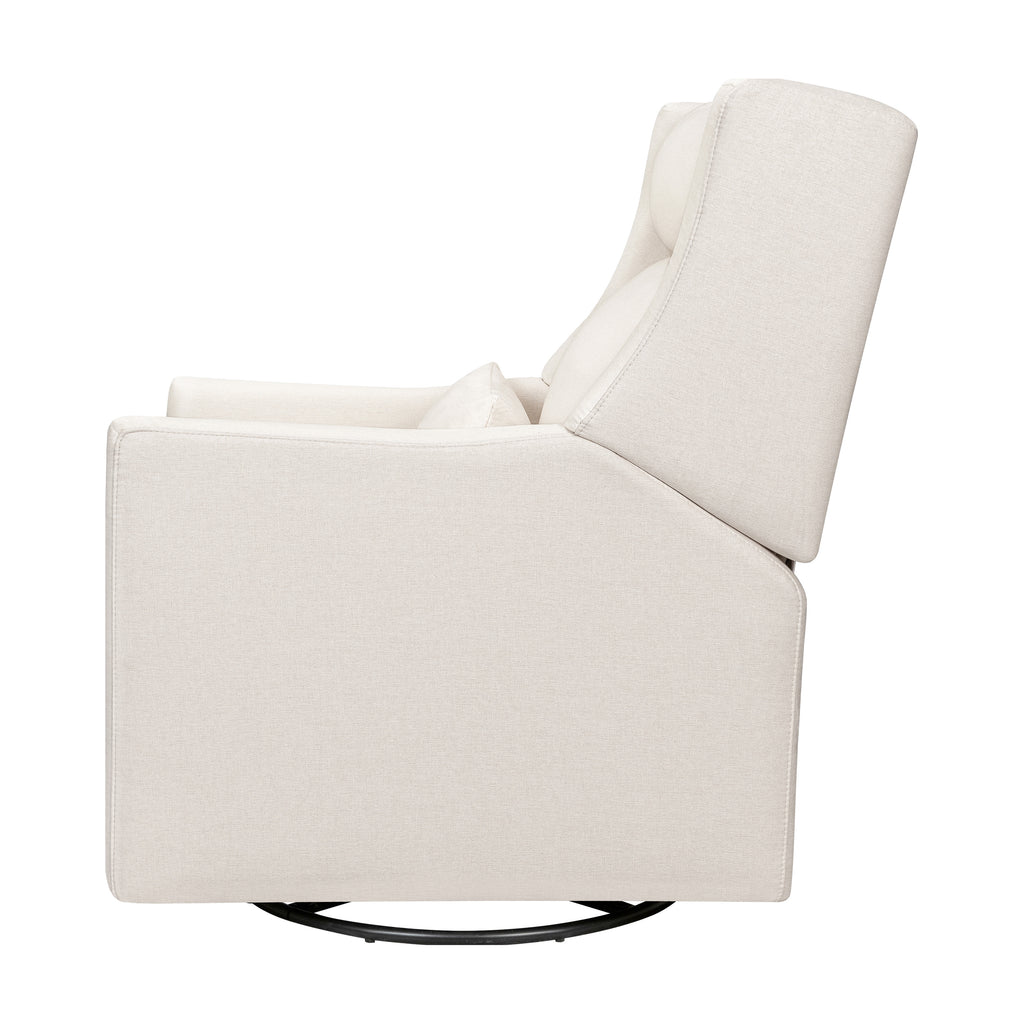 M11286PCMEW,Babyletto,Kiwi Plus Power Glider Recliner w/ Power Headrest in Performance Cream Eco-Weave