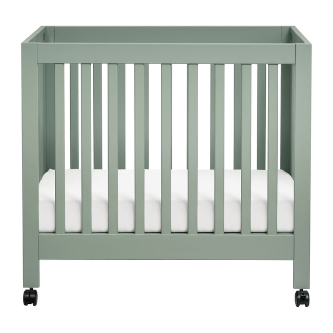 M6698LS,Babyletto,Origami Mini Crib in Light Sage