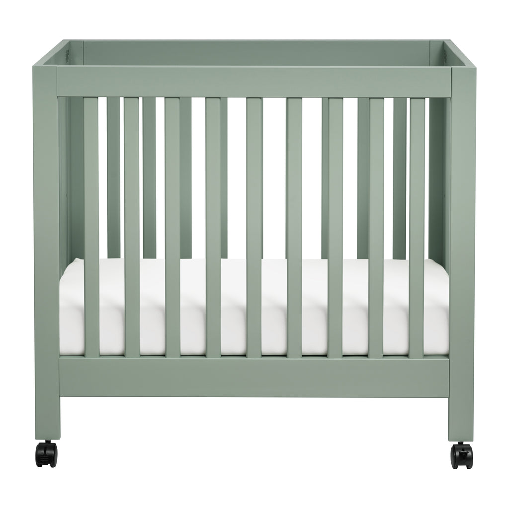 M6698LS,Babyletto,Origami Mini Crib in Light Sage