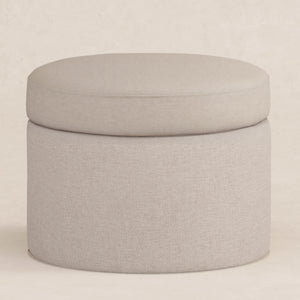 Wally Storage Ottoman in Eco-Performance Fabric | Water Repellent & Stain Resistant