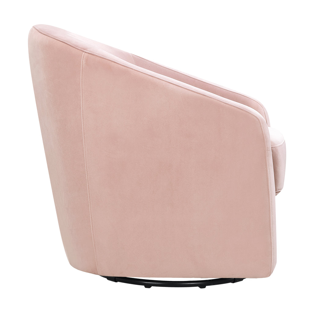 M5887BPV,Babyletto,Madison Swivel Glider in Blush Pink Velvet