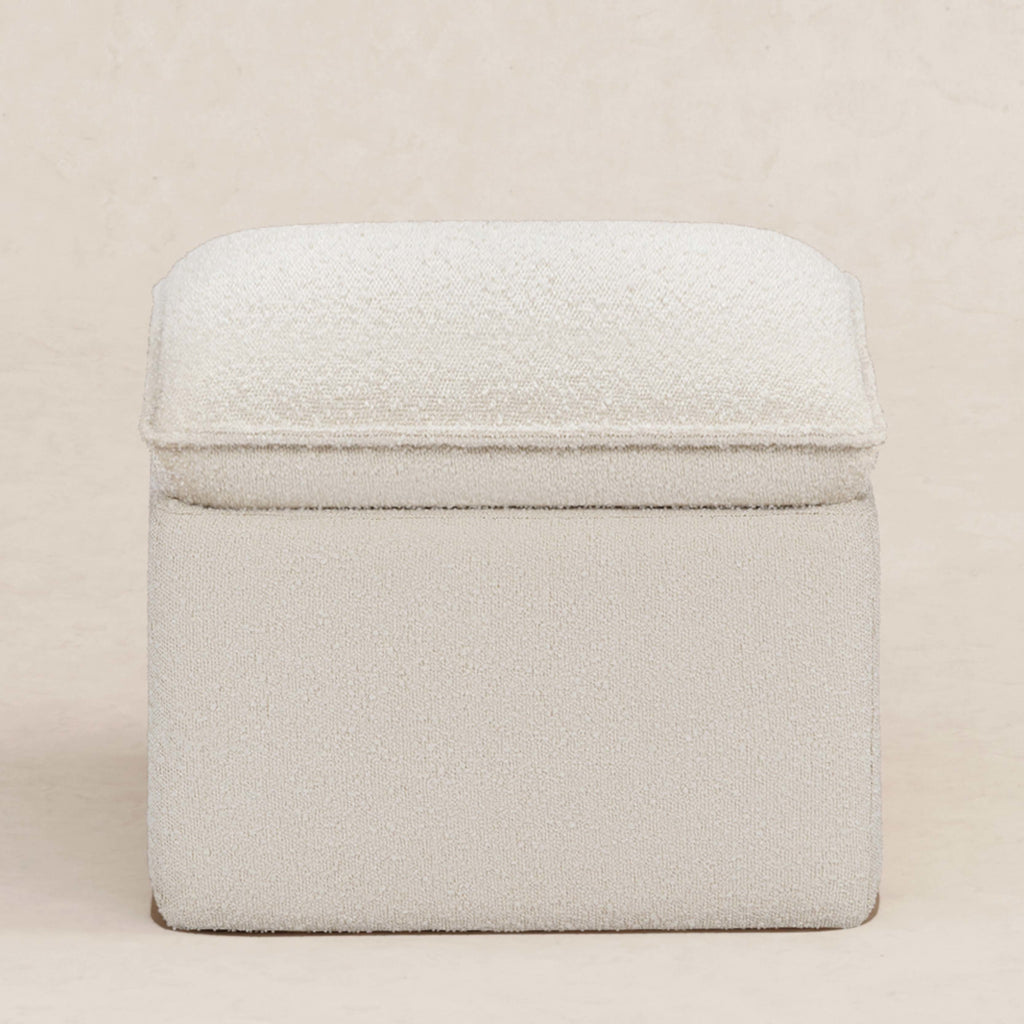 M20985WB,Babyletto,Cali Storage Ottoman in Ivory Boucle