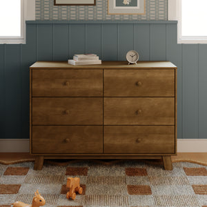 Hudson Modern 6-Drawer Assembled Double Dresser