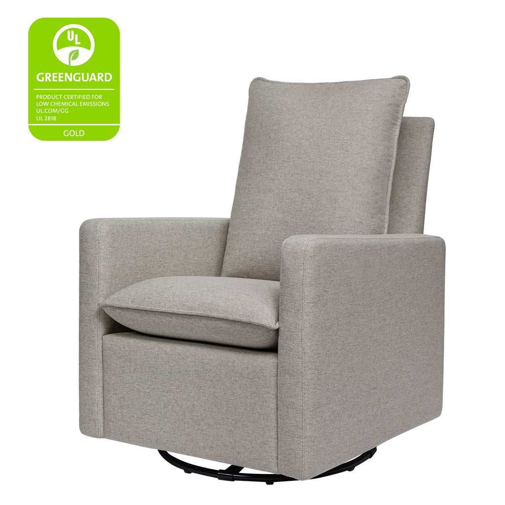 M20987PGEW,Babyletto,Cali Pillowback Swivel Glider in Performance Grey Eco-Weave