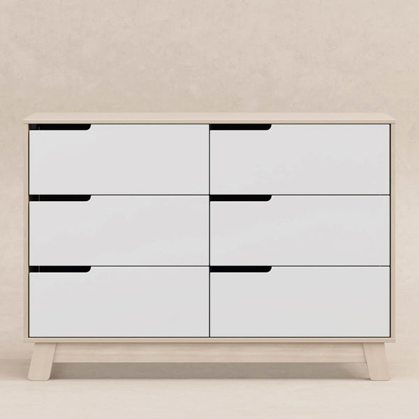 Hudson 6 Drawer Double Dresser Babyletto White