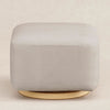 M26385PBEWLB,Babyletto,Kiwi Gliding Ottoman in Performance Beach Eco-Weave w/ Light Wood Base