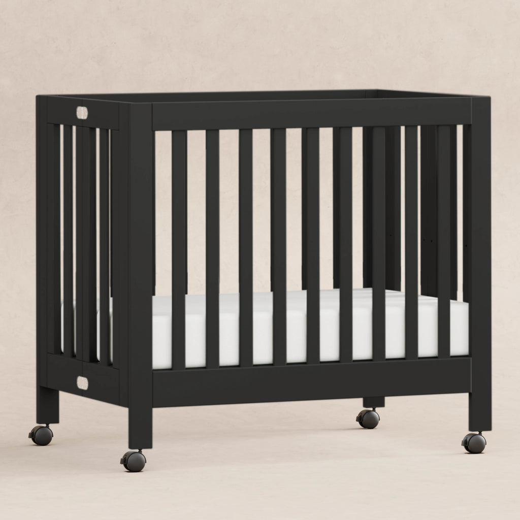 M6698B,Babyletto,Origami Mini Crib in Black Finish