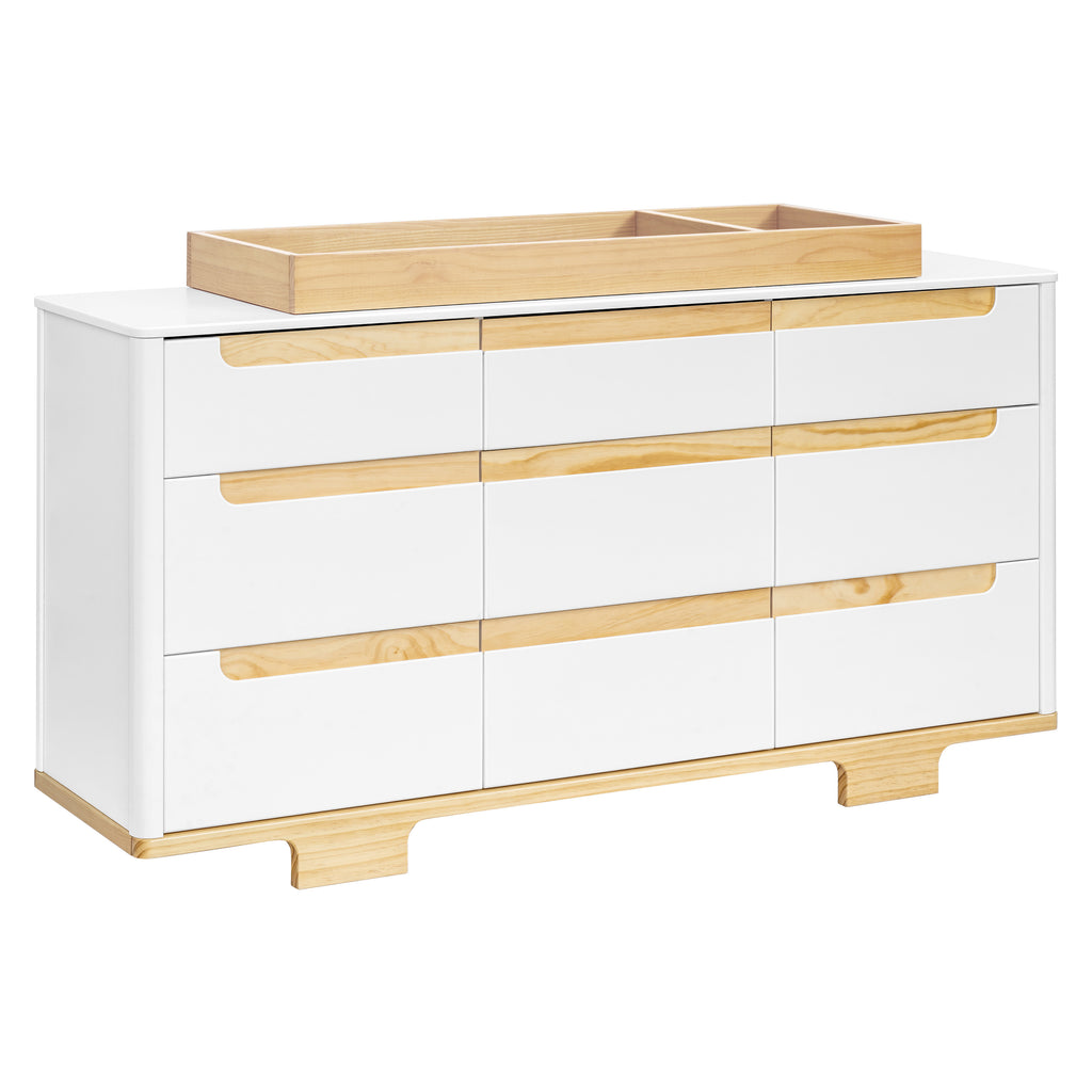 M23428WN,Babyletto,Yuzu 9-Drawer Dresser  Assembled in White/Natural