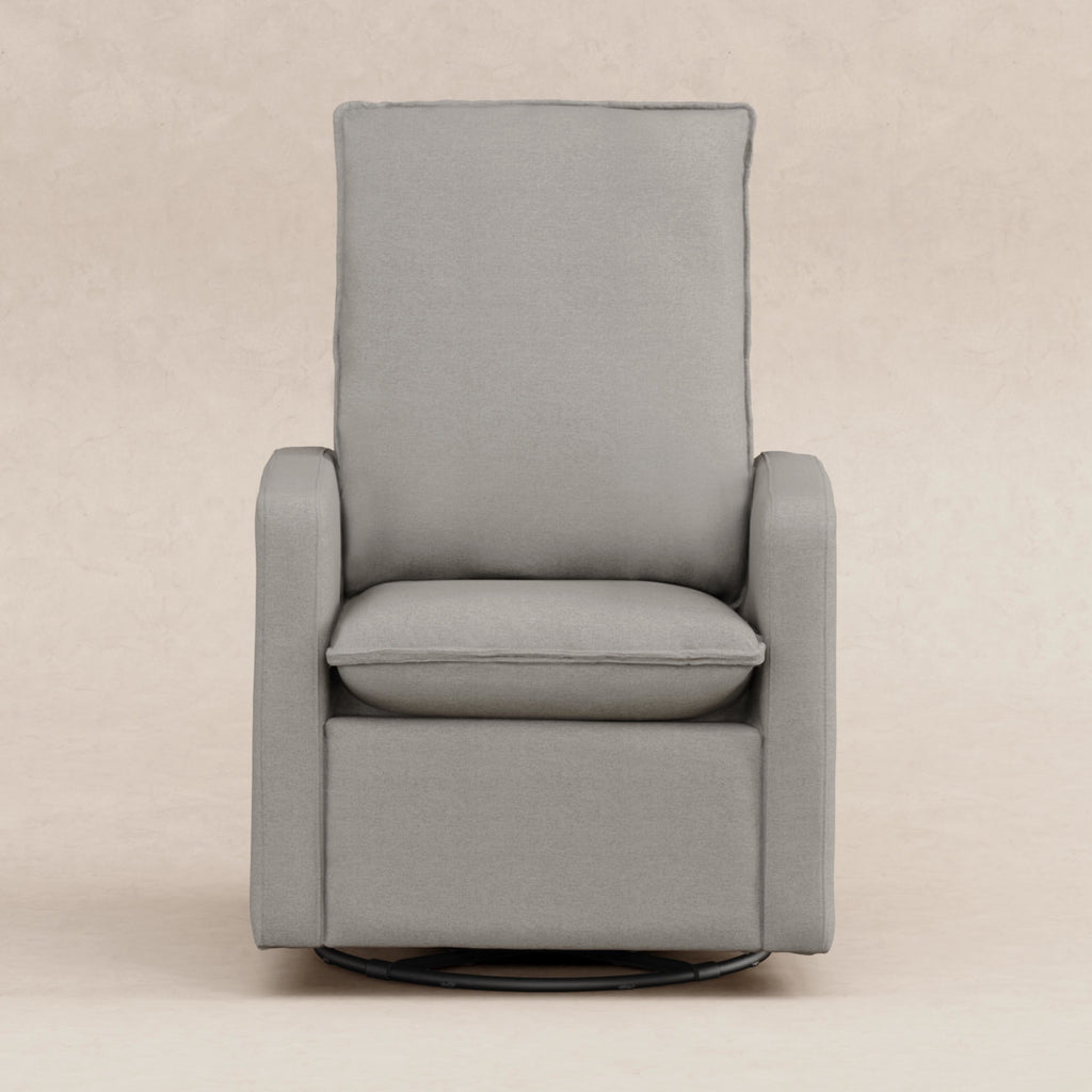 M20987PGEW,Babyletto,Cali Pillowback Swivel Glider in Performance Grey Eco-Weave