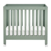 M6698LS,Babyletto,Origami Mini Crib in Light Sage