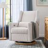 M11288FCSLB,Babyletto,Kiwi Glider Recliner w/ Electronic Control and USB in Fog Chatham Stripe Performance Eco-Weave w/LB