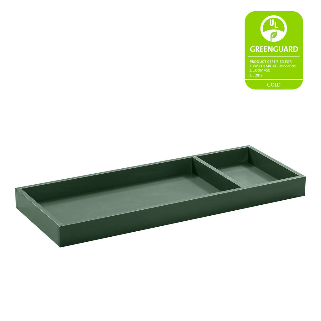 M0619FRGR,Universal Wide Removable Changing Tray in Forest Green