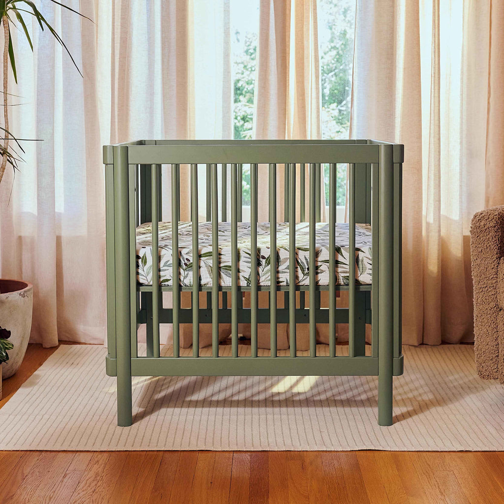 M29880OL,Babyletto,Pogo 8-in-1 Convertible Crib w/All-Stages Conversion Kits in Olive