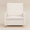 M20984CSHLB,Babyletto,Cali Pillowback Chair and a Half Glider in Chantilly Fleece w/ Light Wood Base