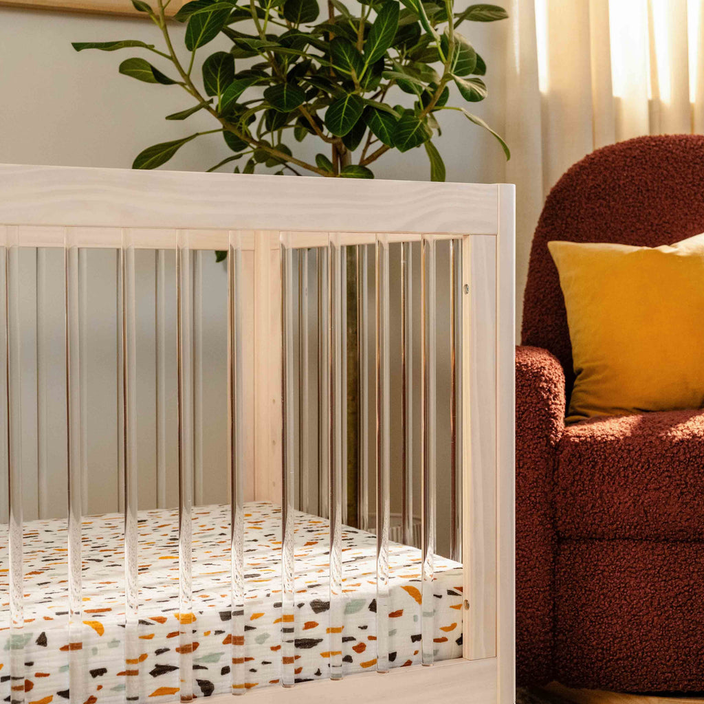 M9001KNX,Lolly 3-in-1 Convertible Crib w/Toddler Conversion Kit in Washed Natural/Acrylic