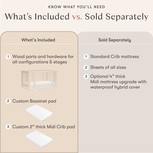M23401NX,Babyletto,Yuzu 8-in-1 Convertible Crib w/All-Stages Conversion Kits in Washed Natural