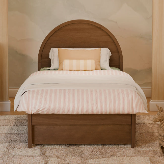 M25973NL,Babyletto Kids,Twin Storage Trundle Bed in Natural Walnut