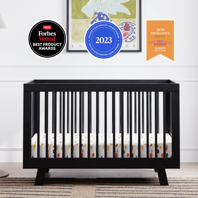 M4201B,Babyletto,Hudson 3-in-1 Convertible Crib w/Toddler Bed Conversion Kit in Black