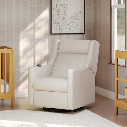 Kiwi Deluxe Power Recliner and Swivel Glider with Heat and Massage