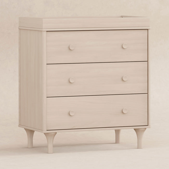 M9023NX,Babyletto,Lolly 3-Drawer Changer Dresser w/Removable Changing Tray in Washed Natural