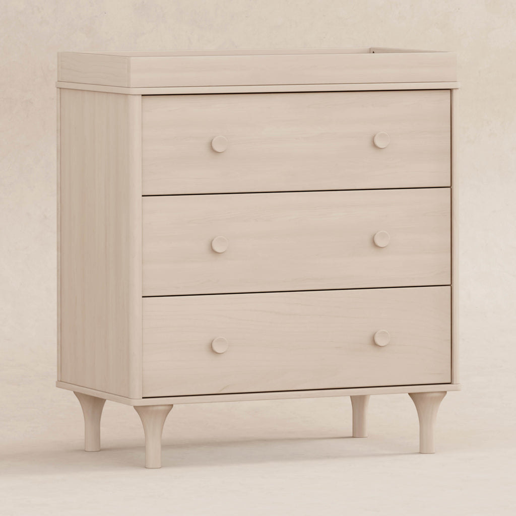 M9023NX,Babyletto,Lolly 3-Drawer Changer Dresser w/Removable Changing Tray in Washed Natural