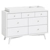 M15916W,Babyletto,Palma 7-Drawer Double Dresser  Assembled in White